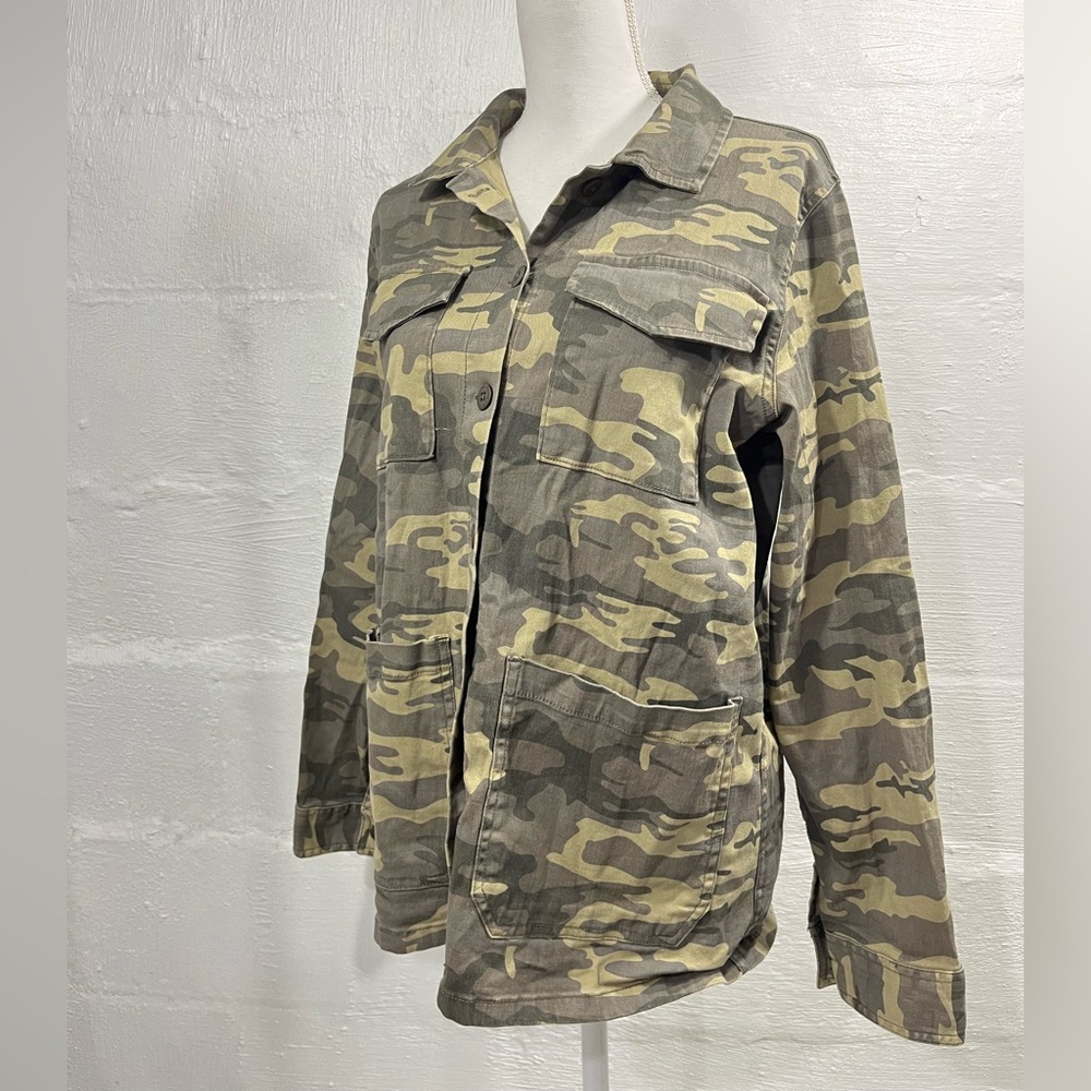 SANCTUARY GREEN CAMO BUTTON JACKET (a406) - Picture 12 of 12